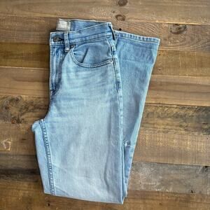 EVERLANE The Cheeky Jean Distressed light Wash Straight Leg Jeans Size 25